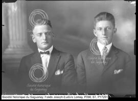 Bourget, Bert. et homme, Portage-des-Roches